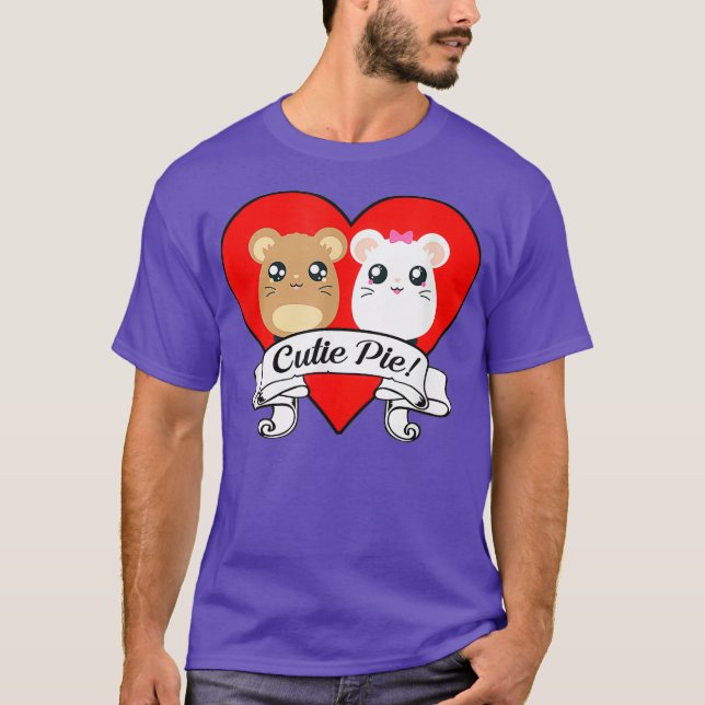 Hamster Cute Pet Kärlek T Shirt (Framsida)
