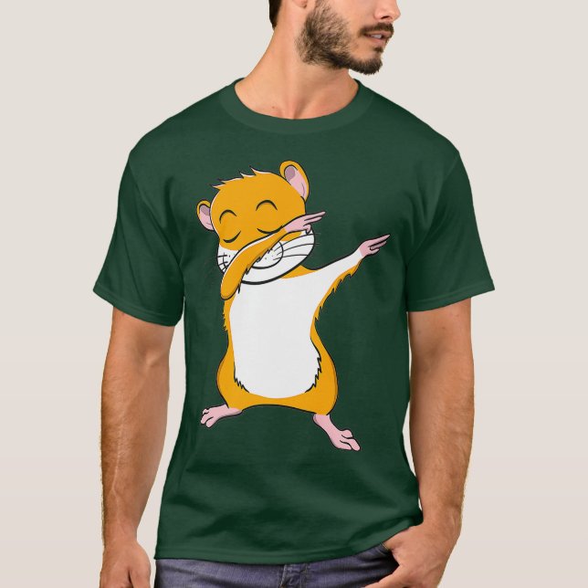 Hamster Dabbing Shirt Dab Animal Lover Gerbil T (Framsida)