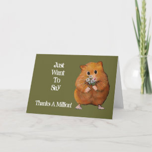 Hamster, Daisy: Tack en miljon: Artwork Kort