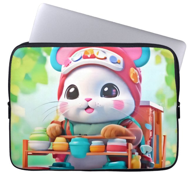 Hamster Delivery Hero Laptop Fodral (Framsidan)