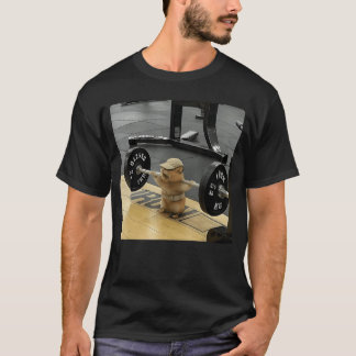 Hamster dödlyftträning Roligt Sött Rått Viktlyftni T Shirt