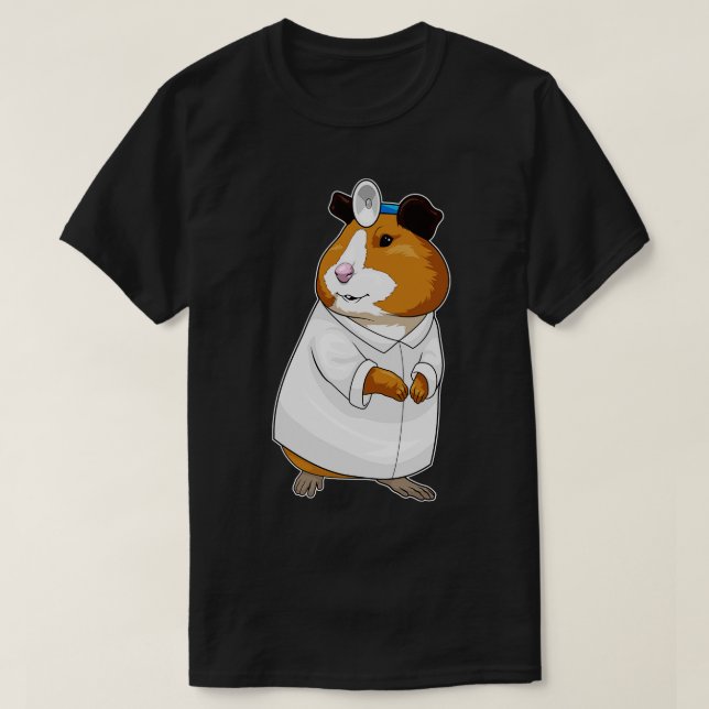 Hamster Doktor Läkare jackar T Shirt (Design framsida)