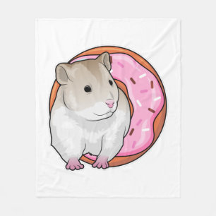 Hamster Donut Fleecefilt