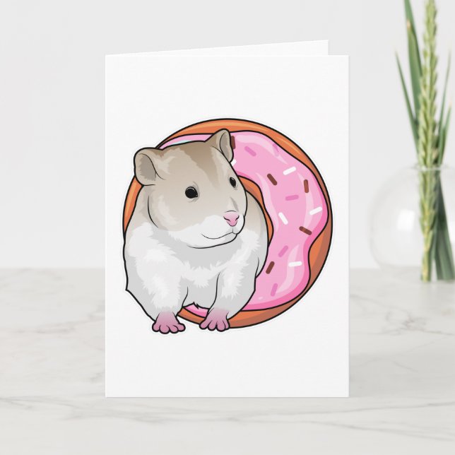 Hamster Donut Kort (Framsida)