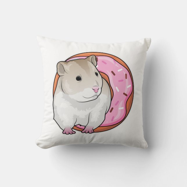 Hamster Donut Kudde (Framsida)