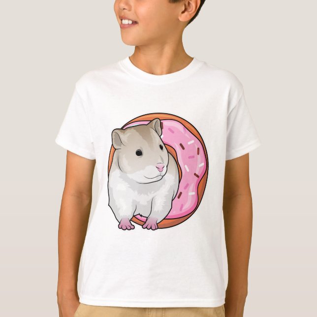 Hamster Donut T Shirt (Framsida)
