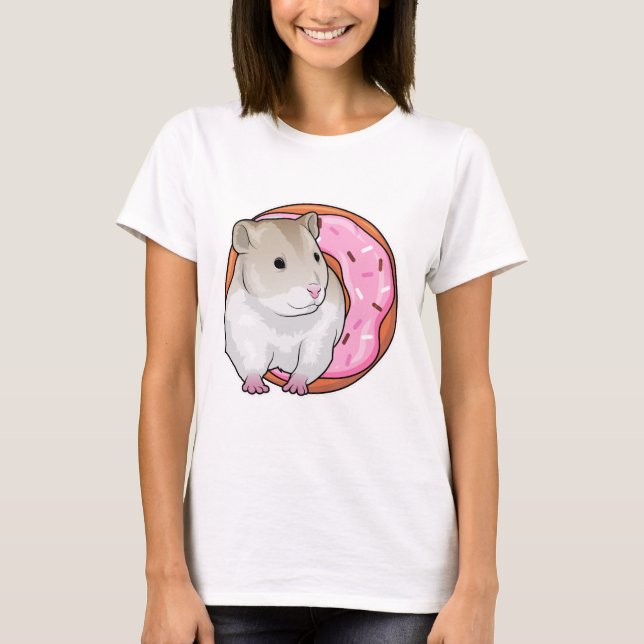 Hamster Donut T Shirt (Framsida)