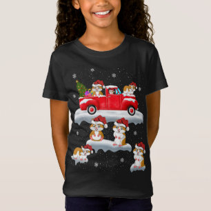 Hamster Driving Julgran Red Lastbil Hamster C. T Shirt