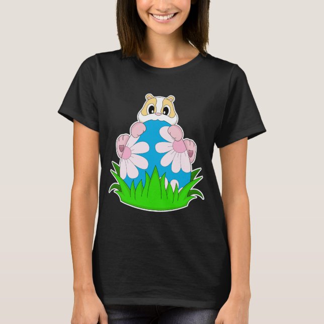 Hamster Easter Easter egg T Shirt (Framsida)
