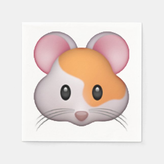 Hamster - Emoji Pappersservett (Framsidan)