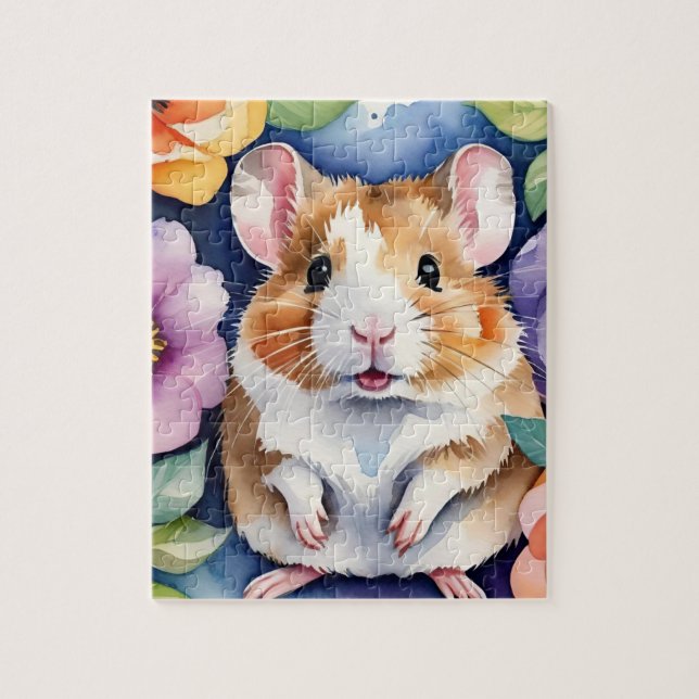Hamster Family Pet Portrait Pussel (Vertikal)