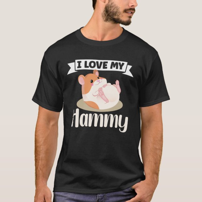 Hamster Fan Hamster  Hamsters T Shirt (Framsida)