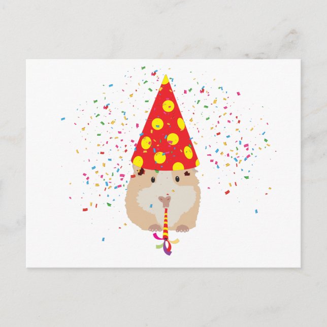 Hamster Festar - Djur som har fest Vykort (Framsida)