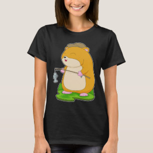 Hamster Fisher Fishing Rod Fishing T Shirt