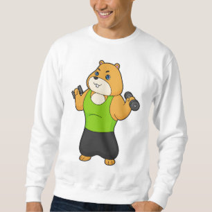Hamster Fitness Dumbbell Lång Ärmad Tröja