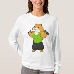Hamster Fitness Dumbbell T Shirt