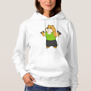 Hamster Fitness Dumbbell T Shirt