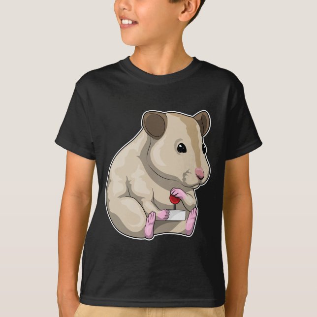 Hamster Gamer Controller T Shirt (Framsida)
