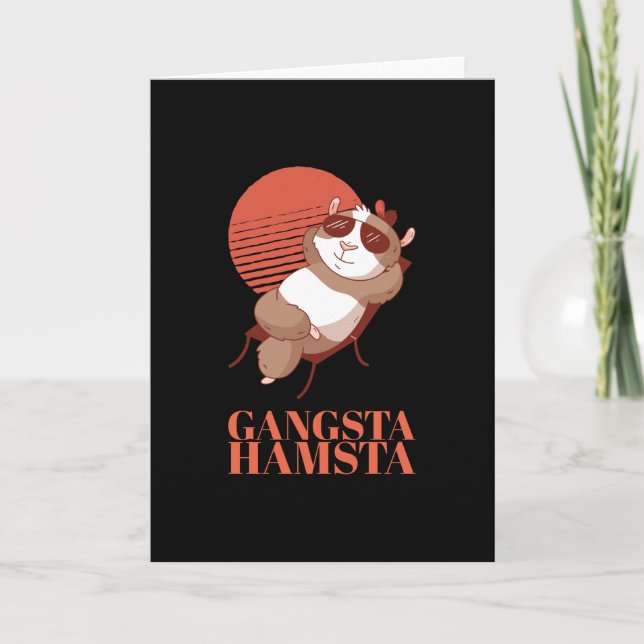 Hamster - Gangsta Hamsta Kort (Framsida)