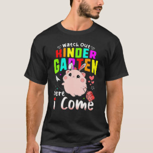 Hamster Girl Back to school vaktar ut Kindergarten T Shirt