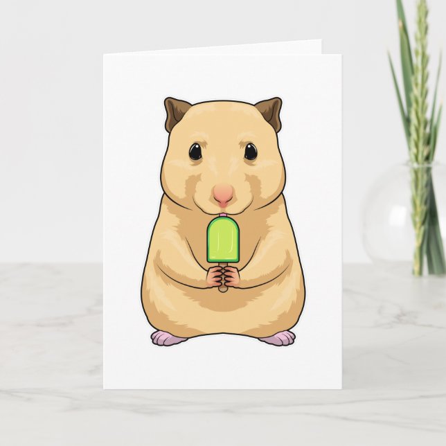Hamster-glass Kort (Framsida)