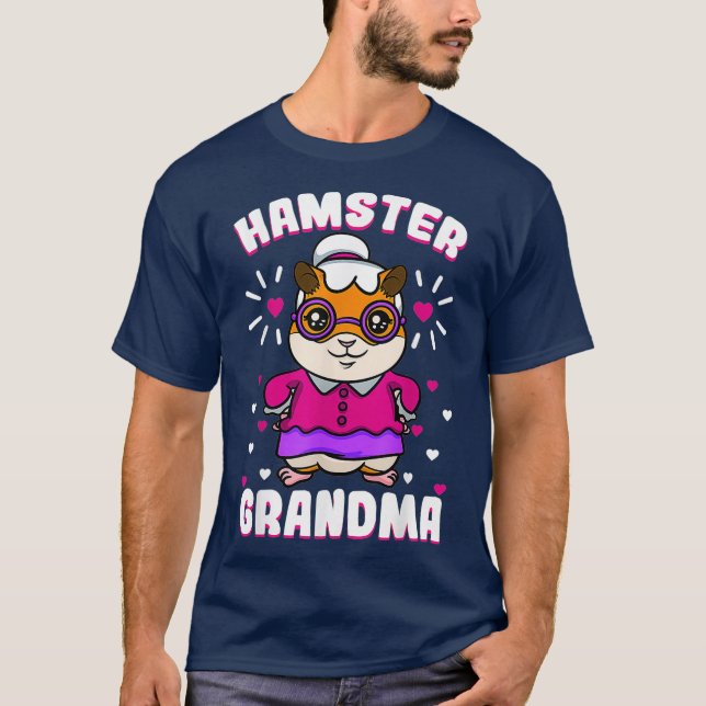 Hamster Grandma Syrian Campbells Dwarf Granny T Shirt (Framsida)
