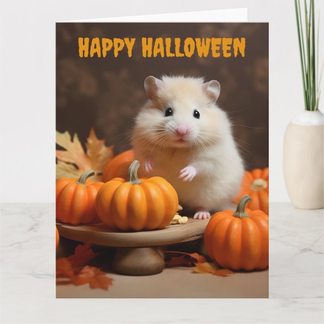 Hamster Halloween Kort (Framsida)