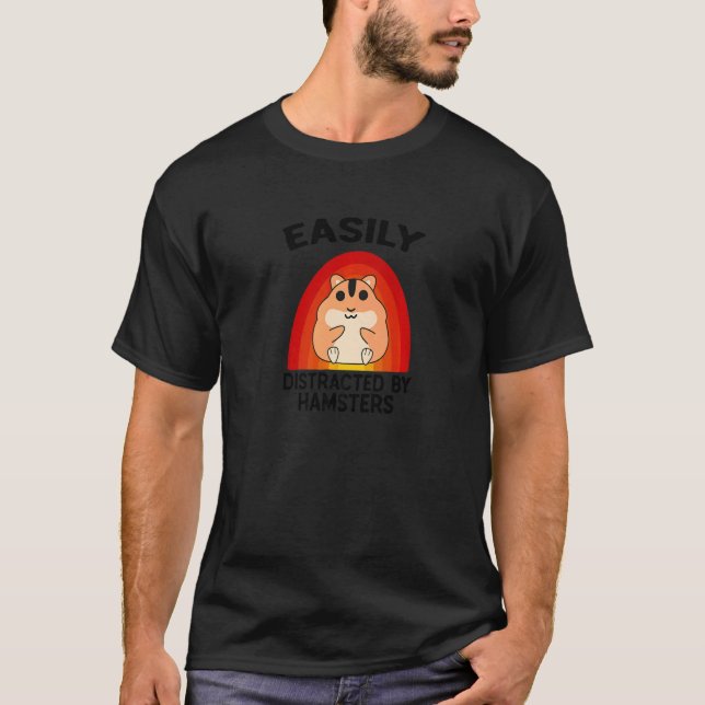 Hamster Hammy Hamster har lätt distrerat T Shirt (Framsida)