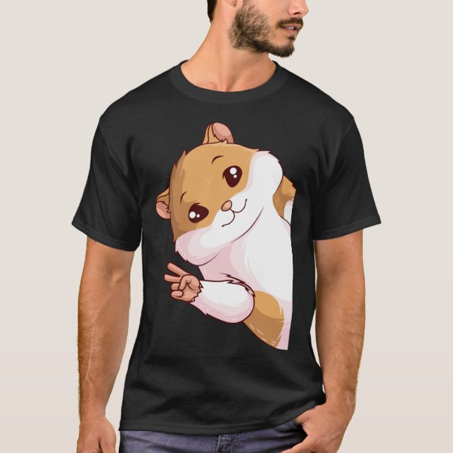 Hamster Hammy Women Kids Boys Girls T Shirt (Framsida)