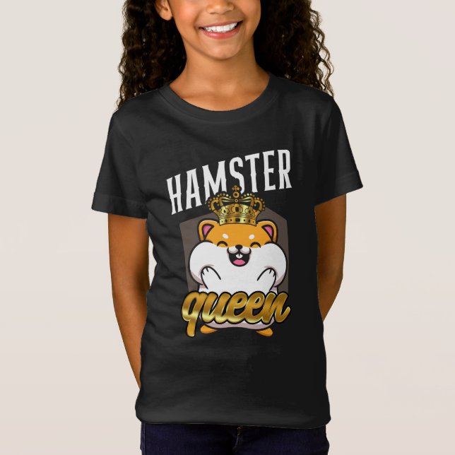 Hamster Hamster Queen T Shirt (Framsida)