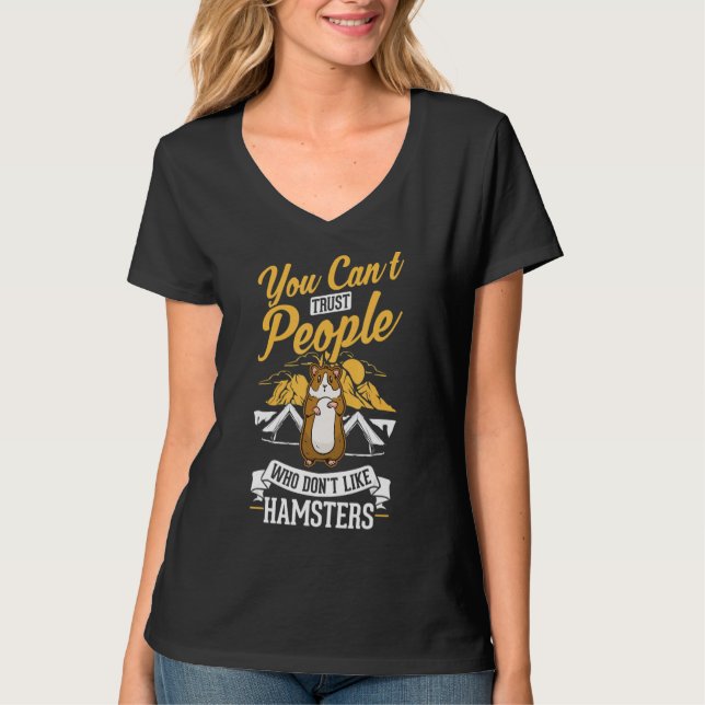 Hamster Hamster Wheel Hamster T Shirt (Framsida)