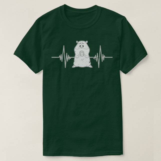 Hamster Heartslag Hamster T Shirt (Design framsida)