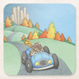 Hamster Helg Getaway Square Papper Underlägg Kvadrat