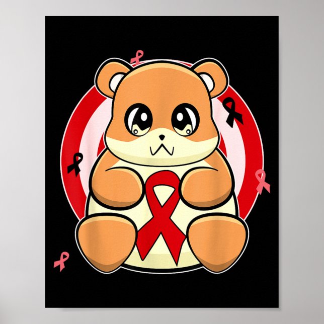 Hamster Hjärt Sjuka Medvetenhet Månad _2  Poster (Framsidan)