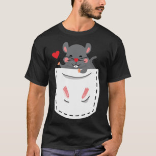 Hamster i Breast Pocket Cute Rodent T Shirt
