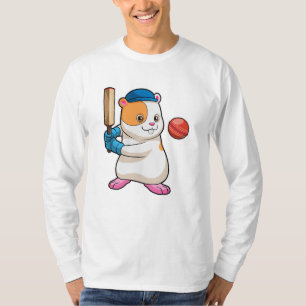 Hamster i Cricket med Cricket fladdermus & Cap T Shirt