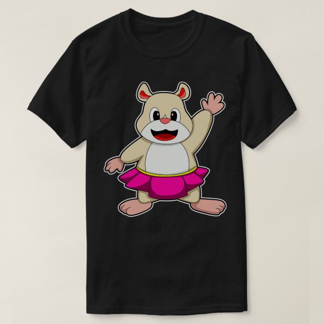 Hamster i Dance med Skirt T Shirt (Design framsida)