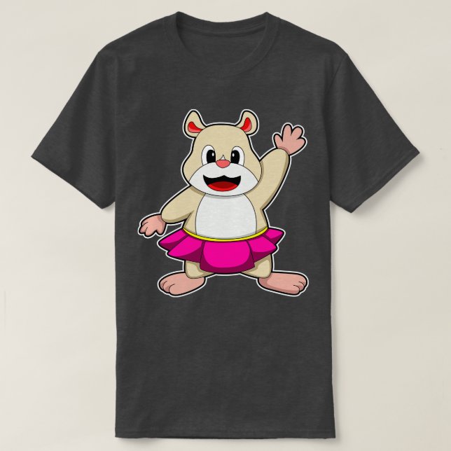 Hamster i Dance med Skirt T Shirt (Design framsida)
