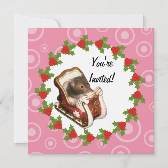 Hamster i en slang inbjudningar (Framsida)