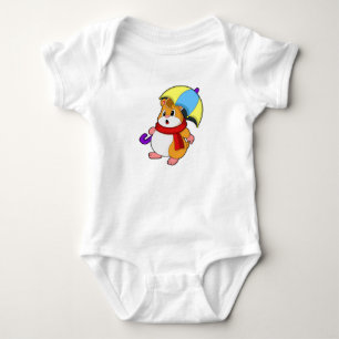 Hamster i Rain med Umbrella T Shirt