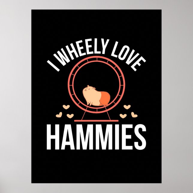 Hamster I Wheely Kärlek Hammies Poster (Framsidan)