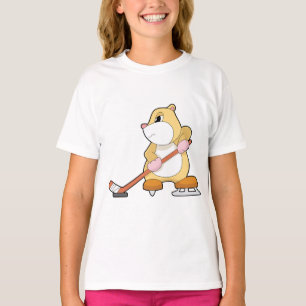 Hamster Ice hockey Ice hockey stick T Shirt