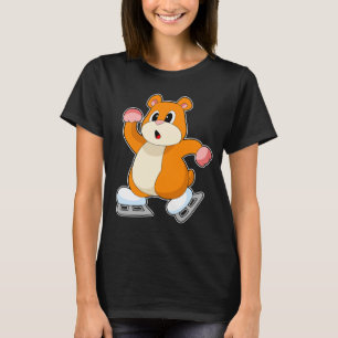 Hamster Ice Skates Ice Skates Vintersport T Shirt