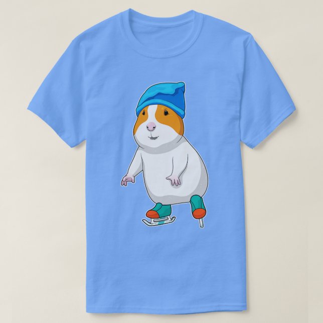 Hamster Ice Skating Ice Skates T Shirt (Design framsida)