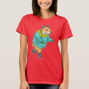 Hamster Ice skridskor T Shirt
