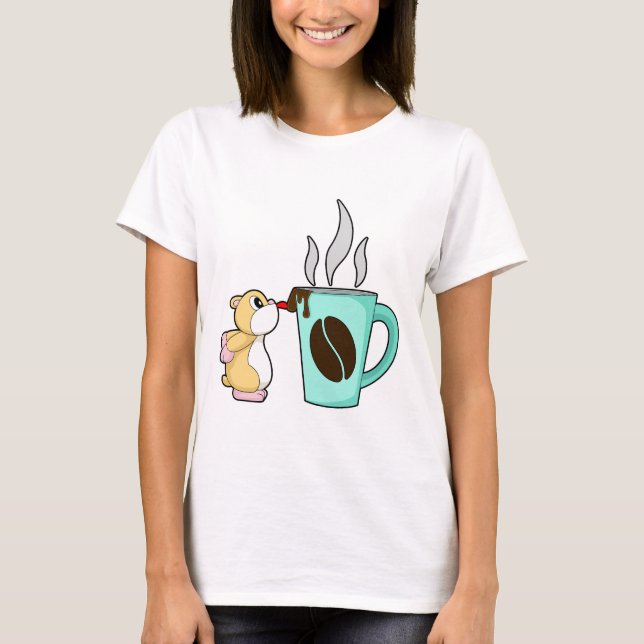 Hamster Kaffemugg T Shirt (Framsida)