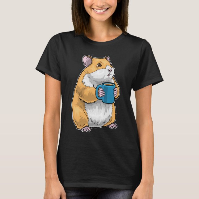Hamster Kaffemugg T Shirt (Framsida)