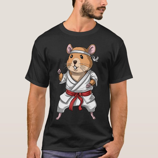 Hamster Karate T Shirt (Framsida)