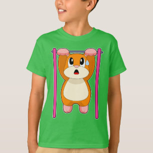Hamster kroppsbyggare pull ups Kroppsbyggande T Shirt