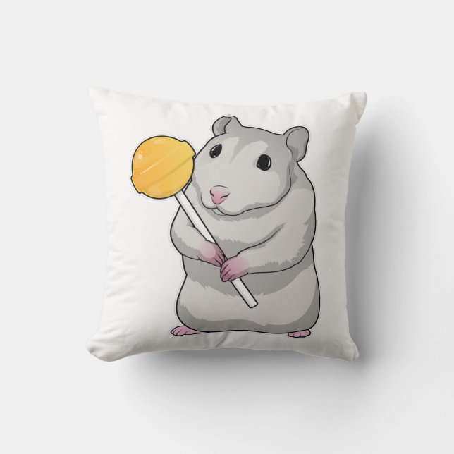 Hamster Lollipop Kudde (Framsida)
